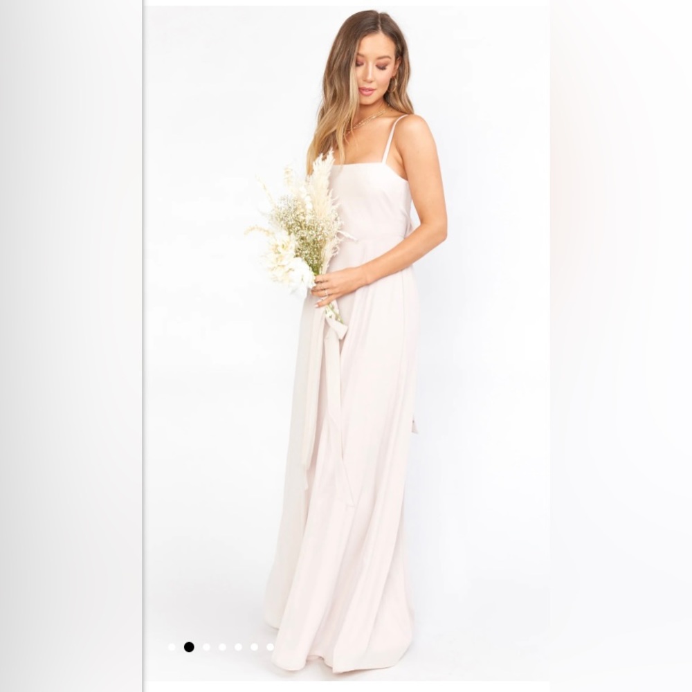 Show Me Your Mumu - Lauren Tie Maxi Dress - Show Me the Ring Crisp - Small